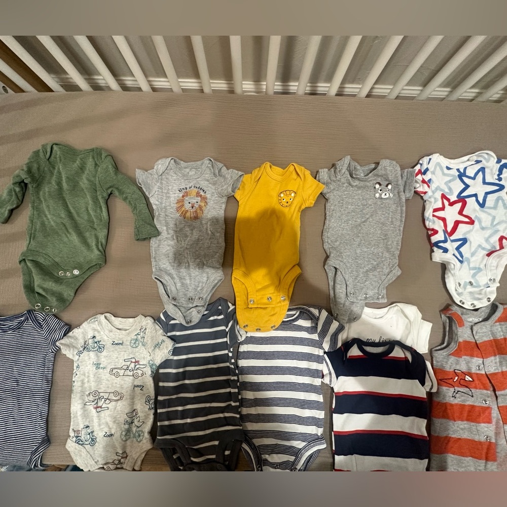 Carters baby boy onesies bundle of 12 newborn